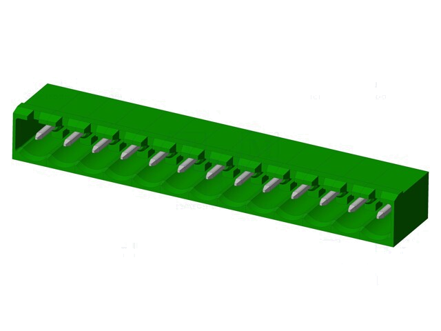 Connector: ontkoppelbare terminal strip; contact; mannelijk Connector: ontkoppelbare terminal strip; contact; mannelijk